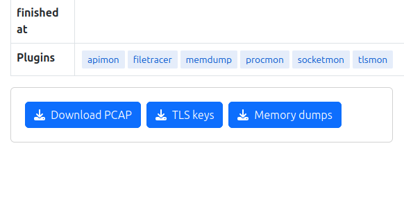 Artifact download buttons